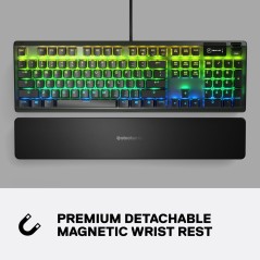 SteelSeries Apex 5 Hybrid Mechanical RGB Keyboard - Ultimate Gaming Performance with Customizable Illumination (5707119039123)